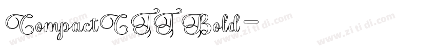 CompactCTT Bold字体转换
